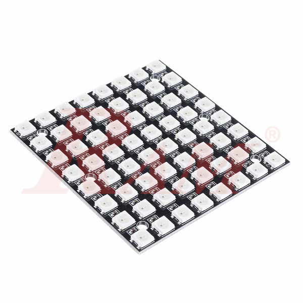 NeoPixel 64-bit WS2812 5050 RGB LED Driver Square Development Board ...